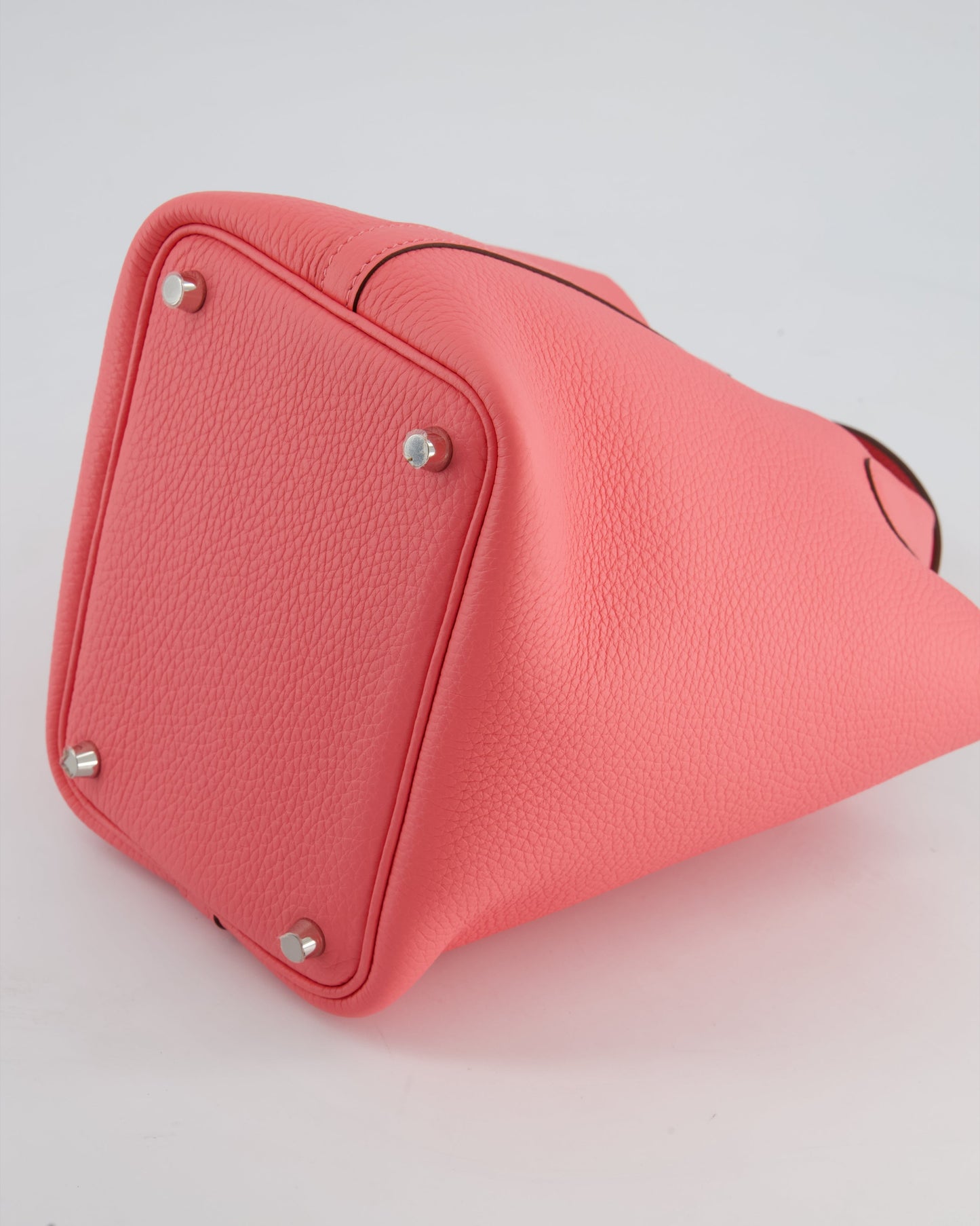 *HOT* Hermès Picotin Lock Bag 18cm in Rose Azalee Clemence Leather with Palladium Hardware