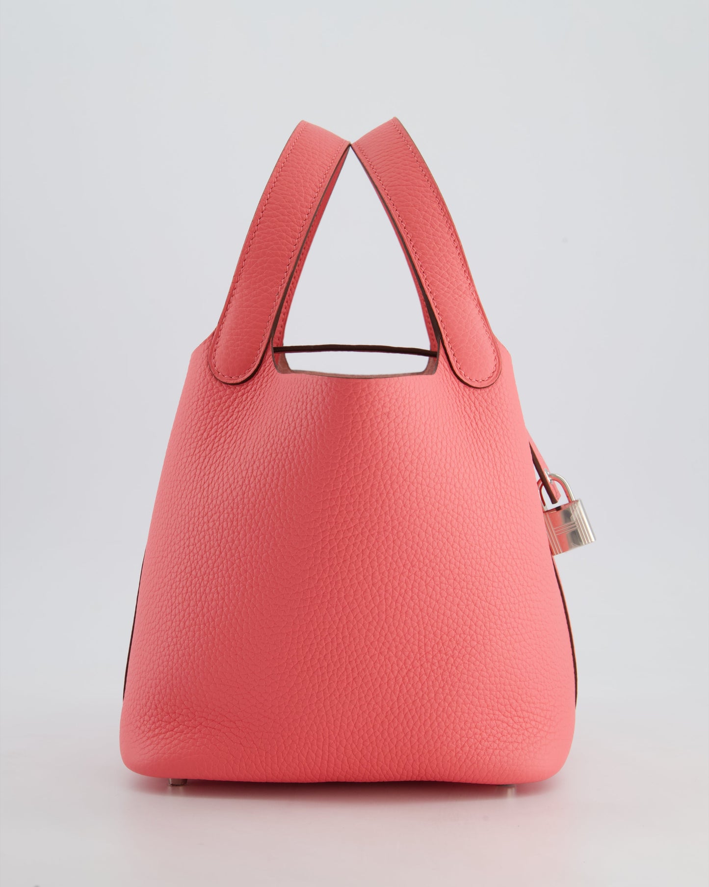 *HOT* Hermès Picotin Lock Bag 18cm in Rose Azalee Clemence Leather with Palladium Hardware