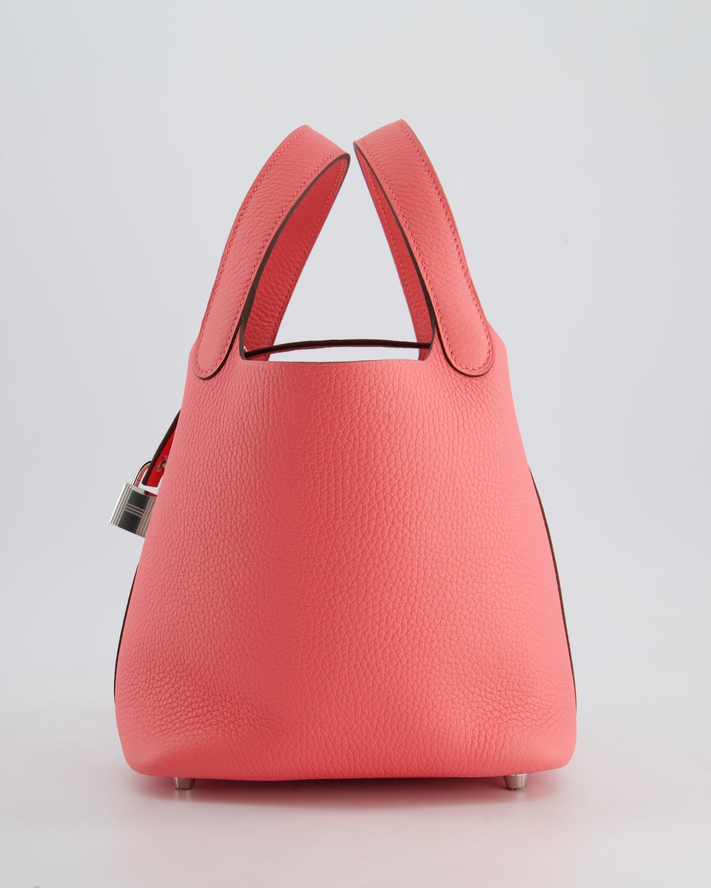 *HOT* Hermès Picotin Lock Bag 18cm in Rose Azalee Clemence Leather with Palladium Hardware