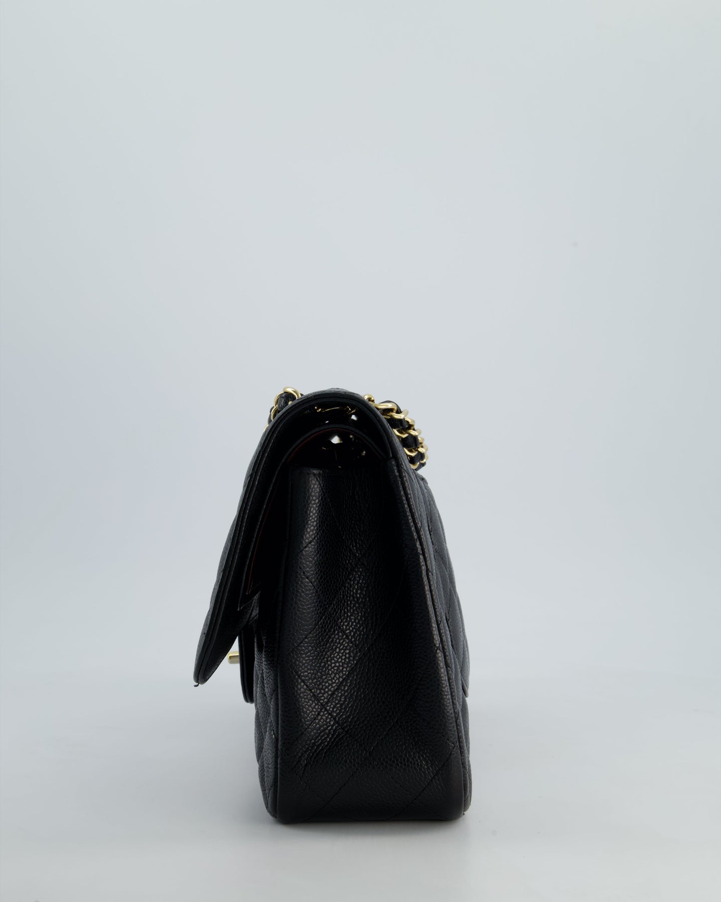 *FIRE PRICE* Chanel Black Jumbo Caviar Classic Double Flap Bag with Gold Hardware