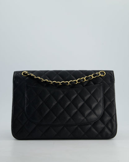 *FIRE PRICE* Chanel Black Jumbo Caviar Classic Double Flap Bag with Gold Hardware