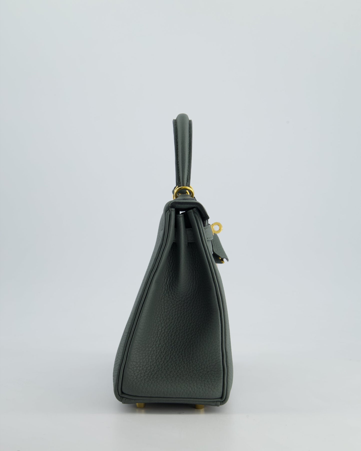 Hermès Kelly Retourne Bag 25cm in Vert Amande Togo Leather with Gold Hardware