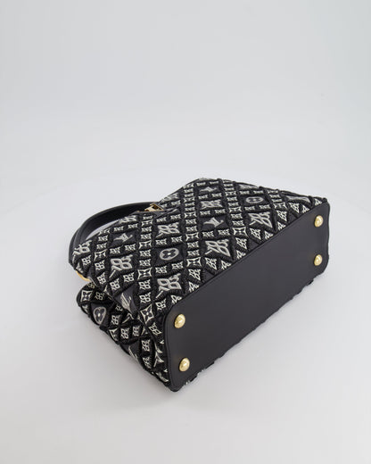 Louis Vuitton Limited Edition Since 1854 Monogram Capucines MM Bag in Black Calfskin and Embroideries with Gold Hardware