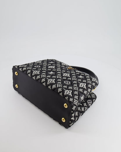 Louis Vuitton Limited Edition Since 1854 Monogram Capucines MM Bag in Black Calfskin and Embroideries with Gold Hardware