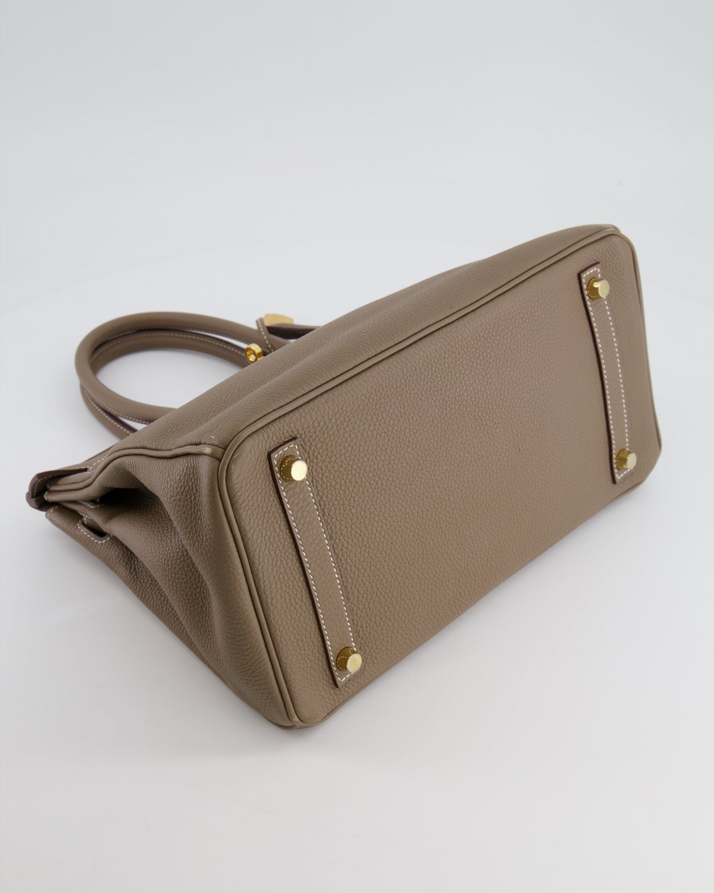 Hermès Birkin 30cm Retourne in Etoupe Togo Leather with Gold Hardware