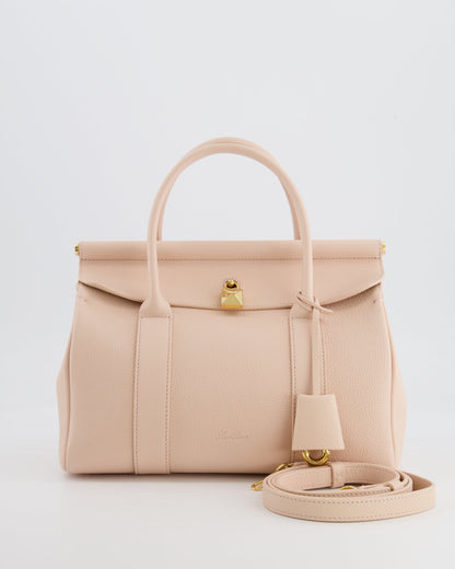 Loro Piana Blush Pink Leather Loom Bag L25 with Gold Hardware RRP £3,585
