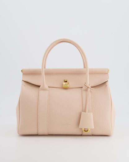 Loro Piana Blush Pink Leather Loom Bag L25 with Gold Hardware RRP £3,585