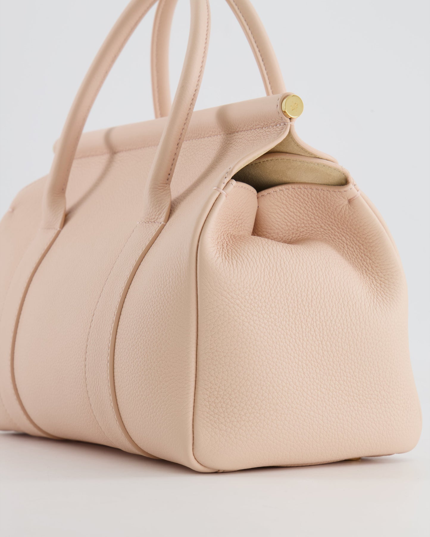 Loro Piana Blush Pink Leather Loom Bag L25 with Gold Hardware RRP £3,585