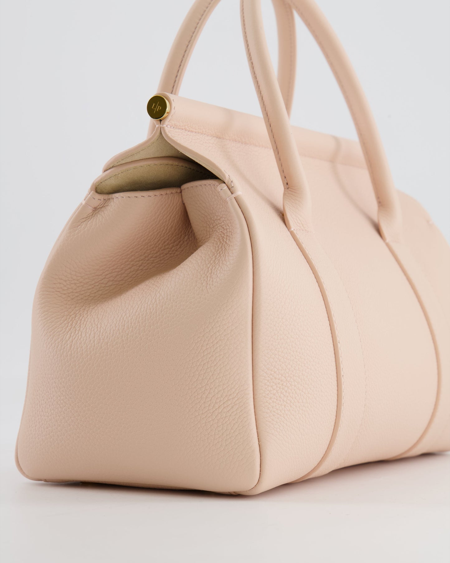 Loro Piana Blush Pink Leather Loom Bag L25 with Gold Hardware RRP £3,585