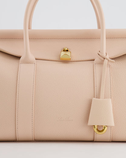 Loro Piana Blush Pink Leather Loom Bag L25 with Gold Hardware RRP £3,585