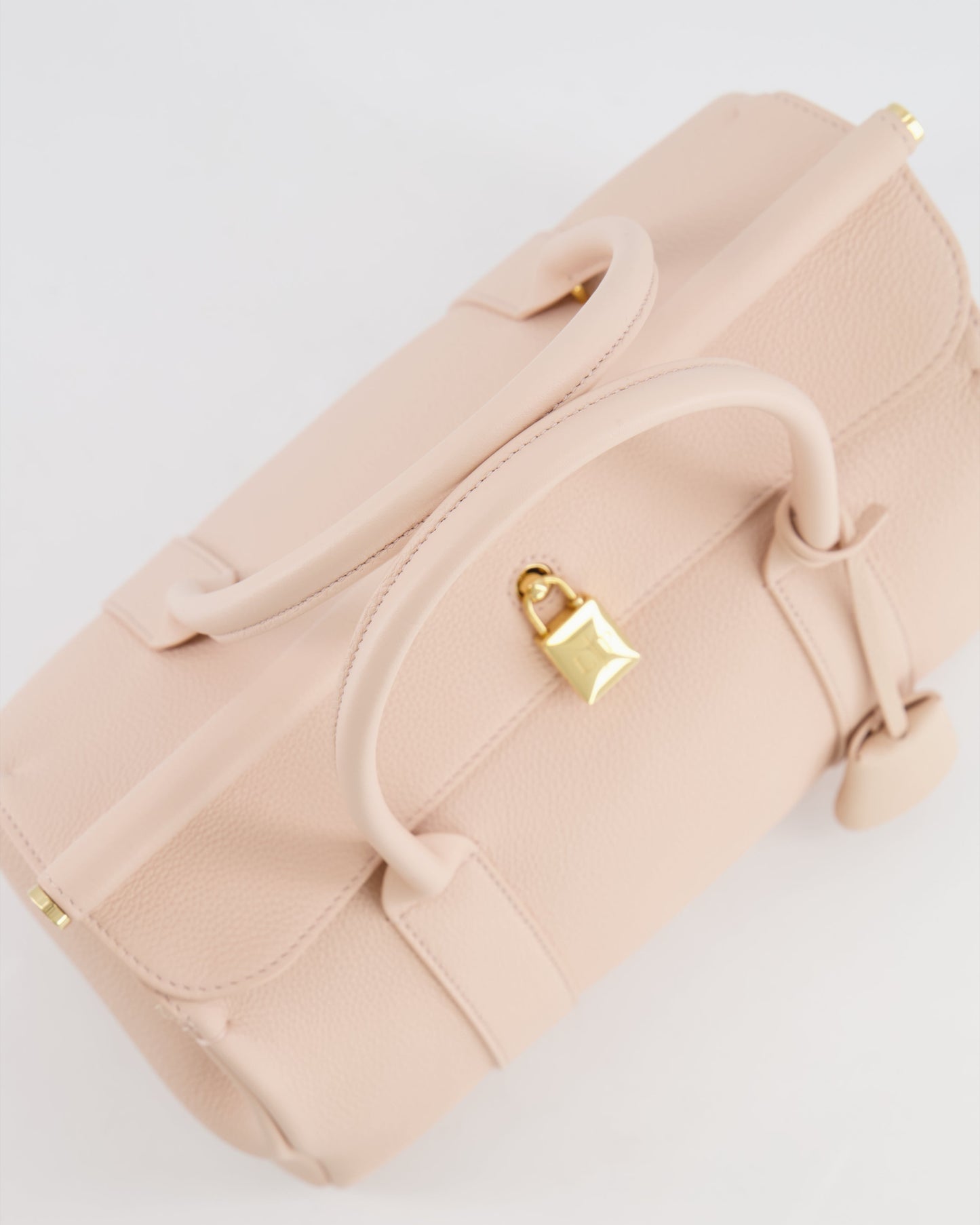 Loro Piana Blush Pink Leather Loom Bag L25 with Gold Hardware RRP £3,585