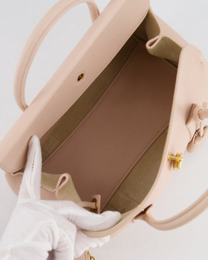 Loro Piana Blush Pink Leather Loom Bag L25 with Gold Hardware RRP £3,585