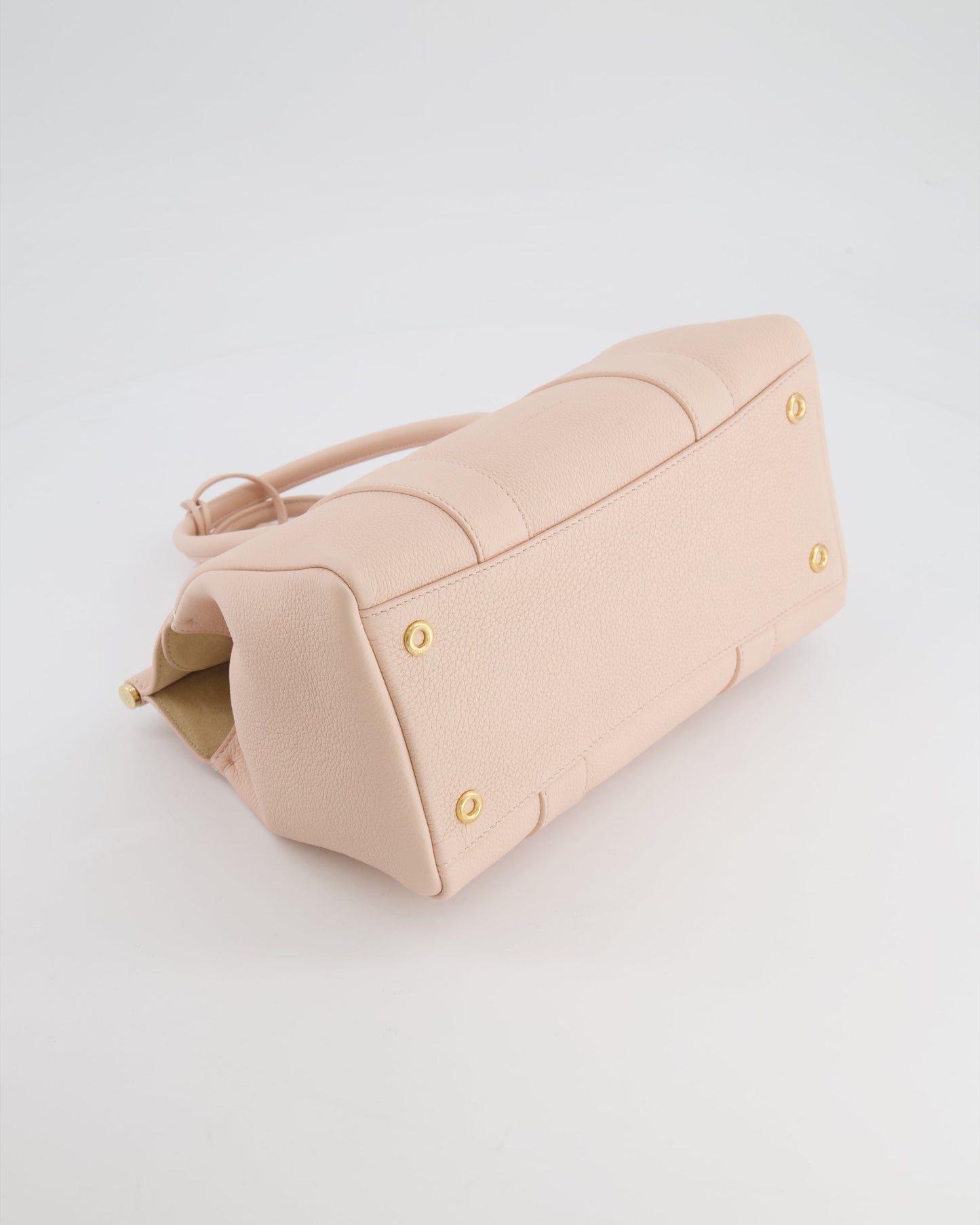 Loro Piana Blush Pink Leather Loom Bag L25 with Gold Hardware RRP £3,585