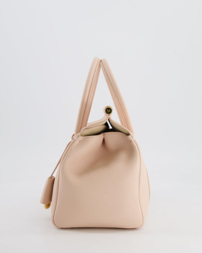 Loro Piana Blush Pink Leather Loom Bag L25 with Gold Hardware RRP £3,585