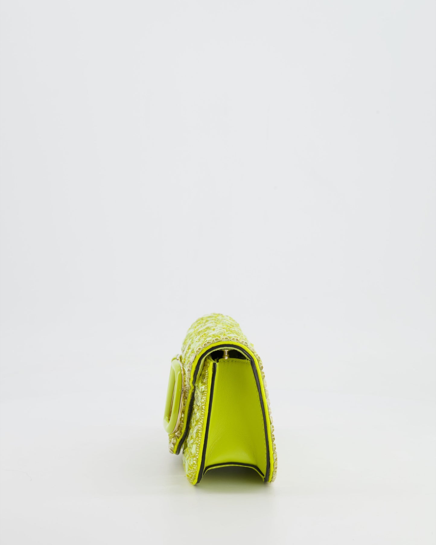 *HOT* Valentino Lime Small Loco Bag with Crystal Embellishments and Silver Hardware RRP £3,250