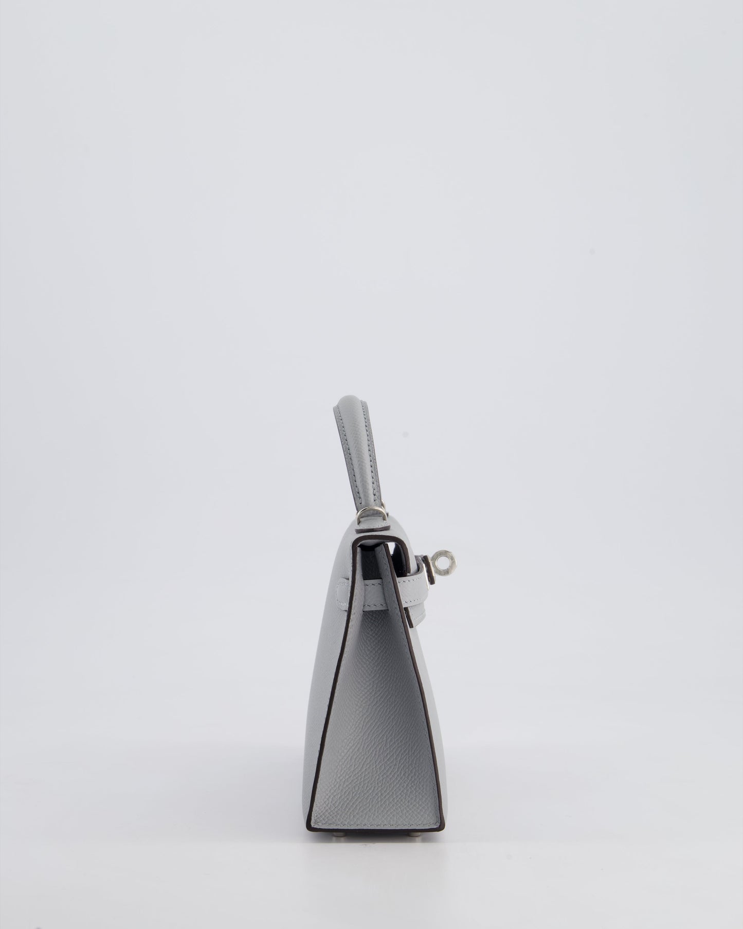 *HOT* Hermès Mini Kelly II 20cm Bag In Bleu Glacier Epsom Leather with Palladium Hardware