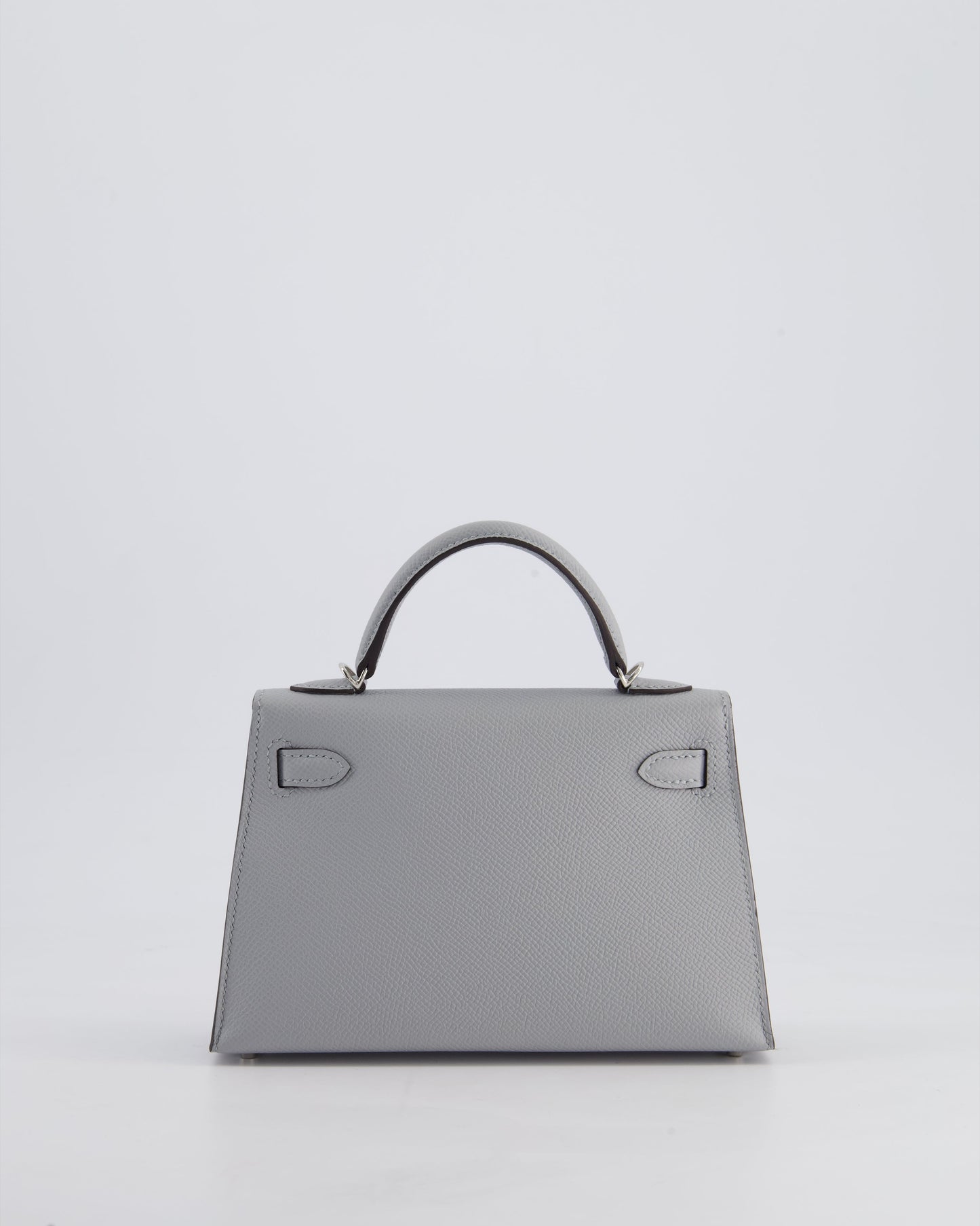 *HOT* Hermès Mini Kelly II 20cm Bag In Bleu Glacier Epsom Leather with Palladium Hardware