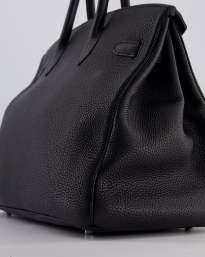 Hermès Birkin Bag 35cm Retourne in Noir Togo Leather with Palladium Hardware