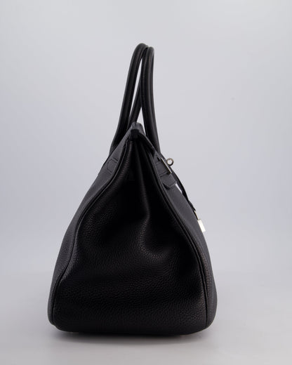 Hermès Birkin Bag 35cm Retourne in Noir Togo Leather with Palladium Hardware