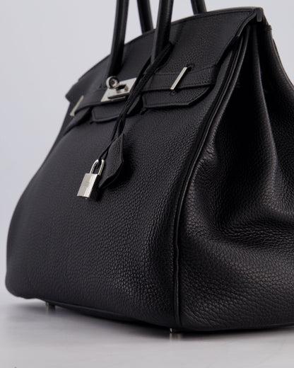 Hermès Birkin Bag 35cm Retourne in Noir Togo Leather with Palladium Hardware