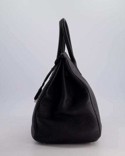 Hermès Birkin Bag 35cm Retourne in Noir Togo Leather with Palladium Hardware