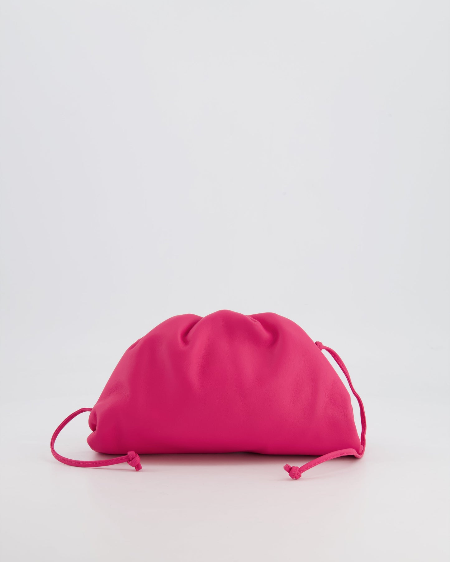 Bottega Veneta Hot Pink Leather Mini Crossbody Pouch Bag