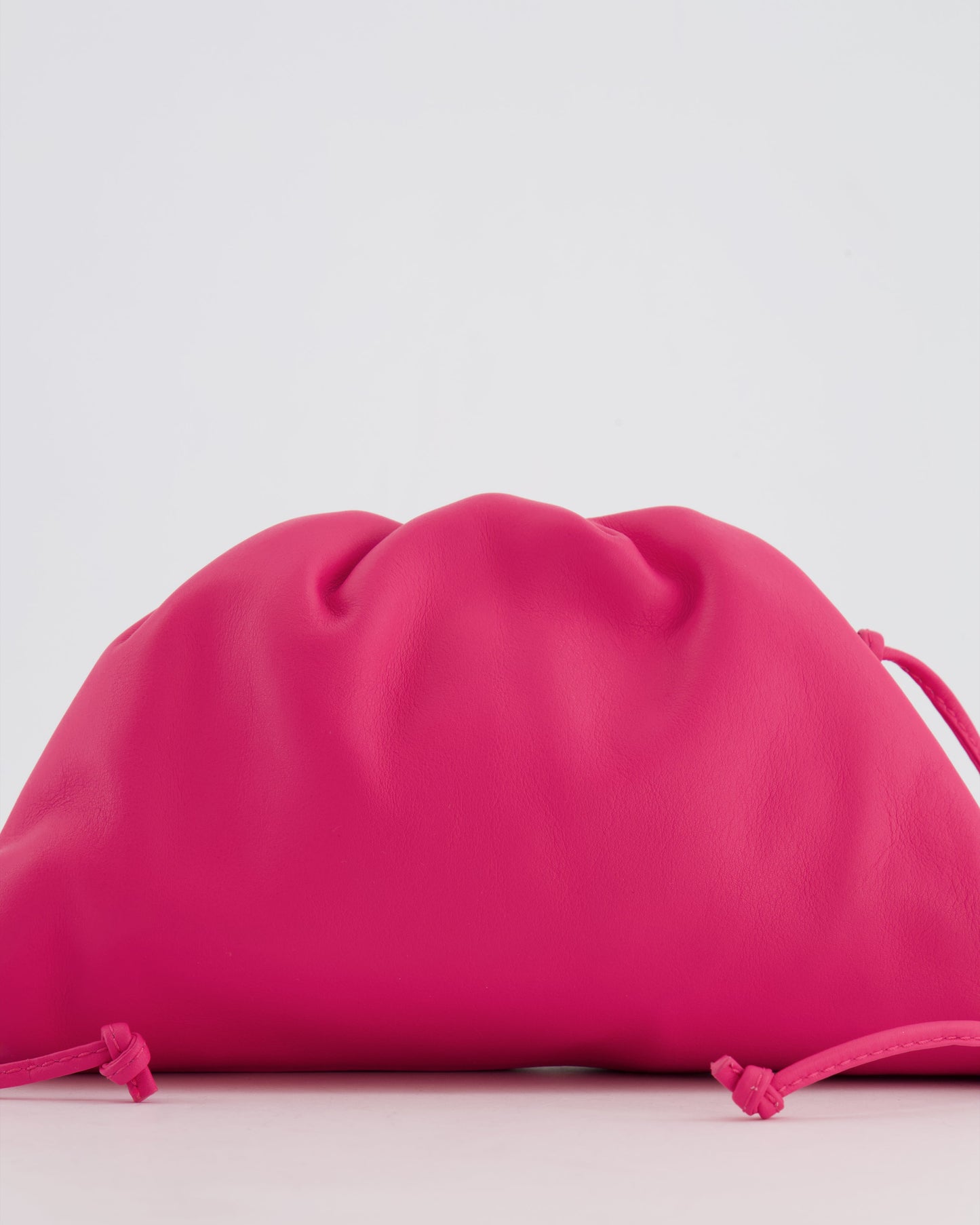 Bottega Veneta Hot Pink Leather Mini Crossbody Pouch Bag