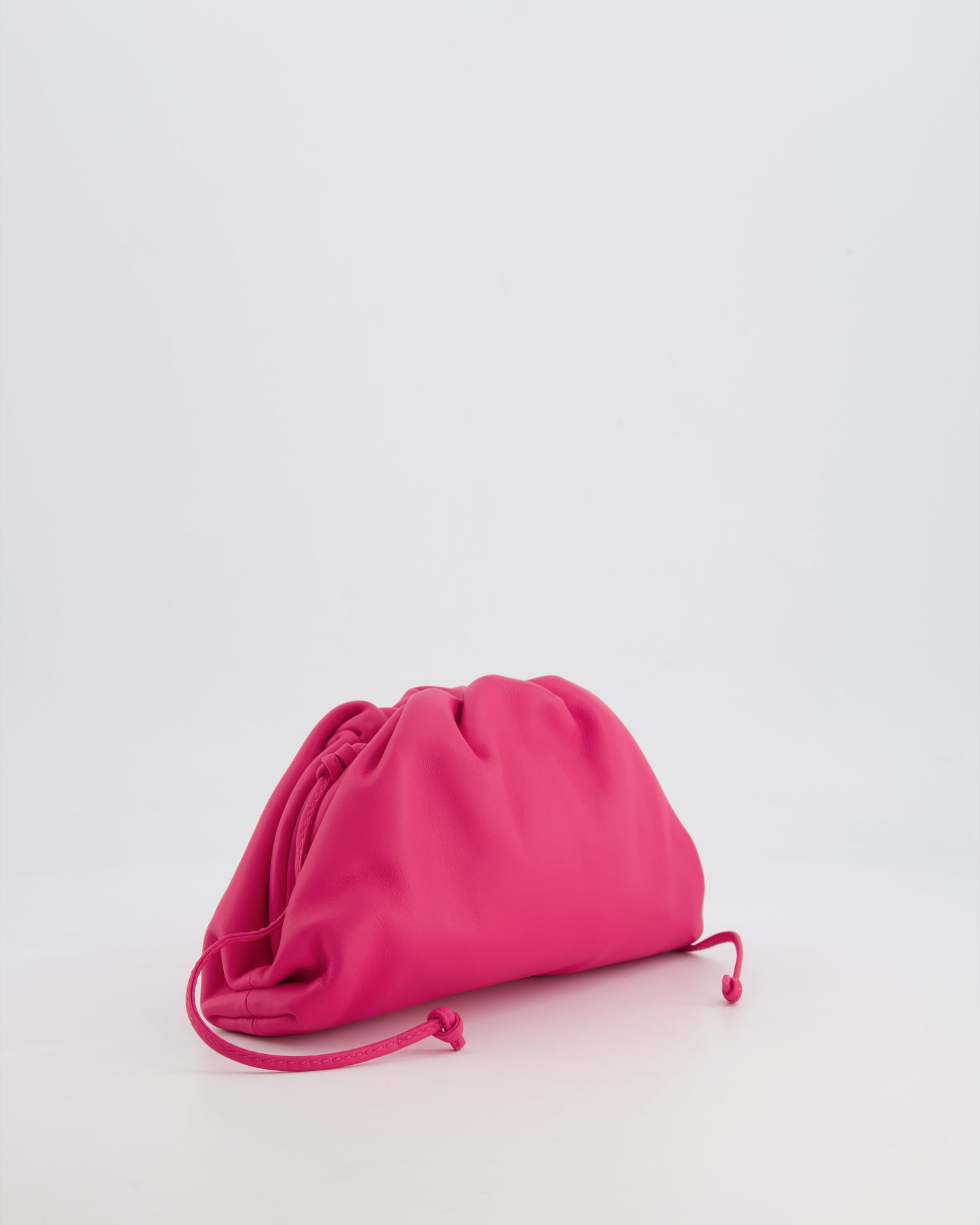 Bottega Veneta Hot Pink Leather Mini Crossbody Pouch Bag