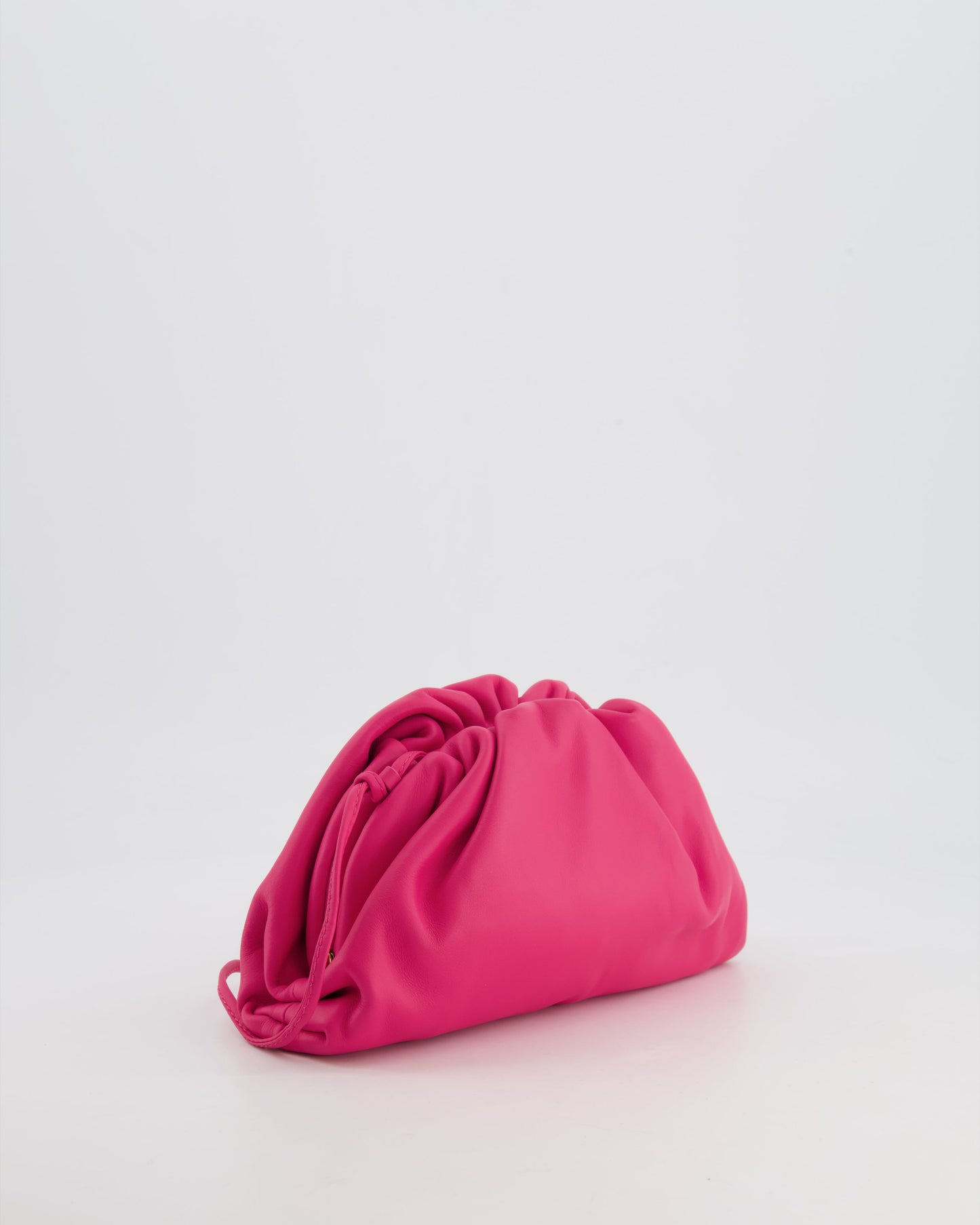 Bottega Veneta Hot Pink Leather Mini Crossbody Pouch Bag
