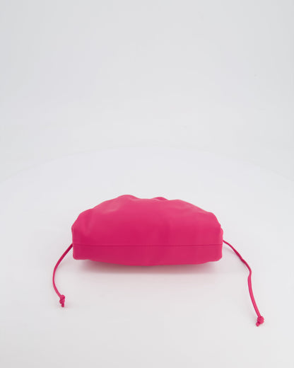 Bottega Veneta Hot Pink Leather Mini Crossbody Pouch Bag