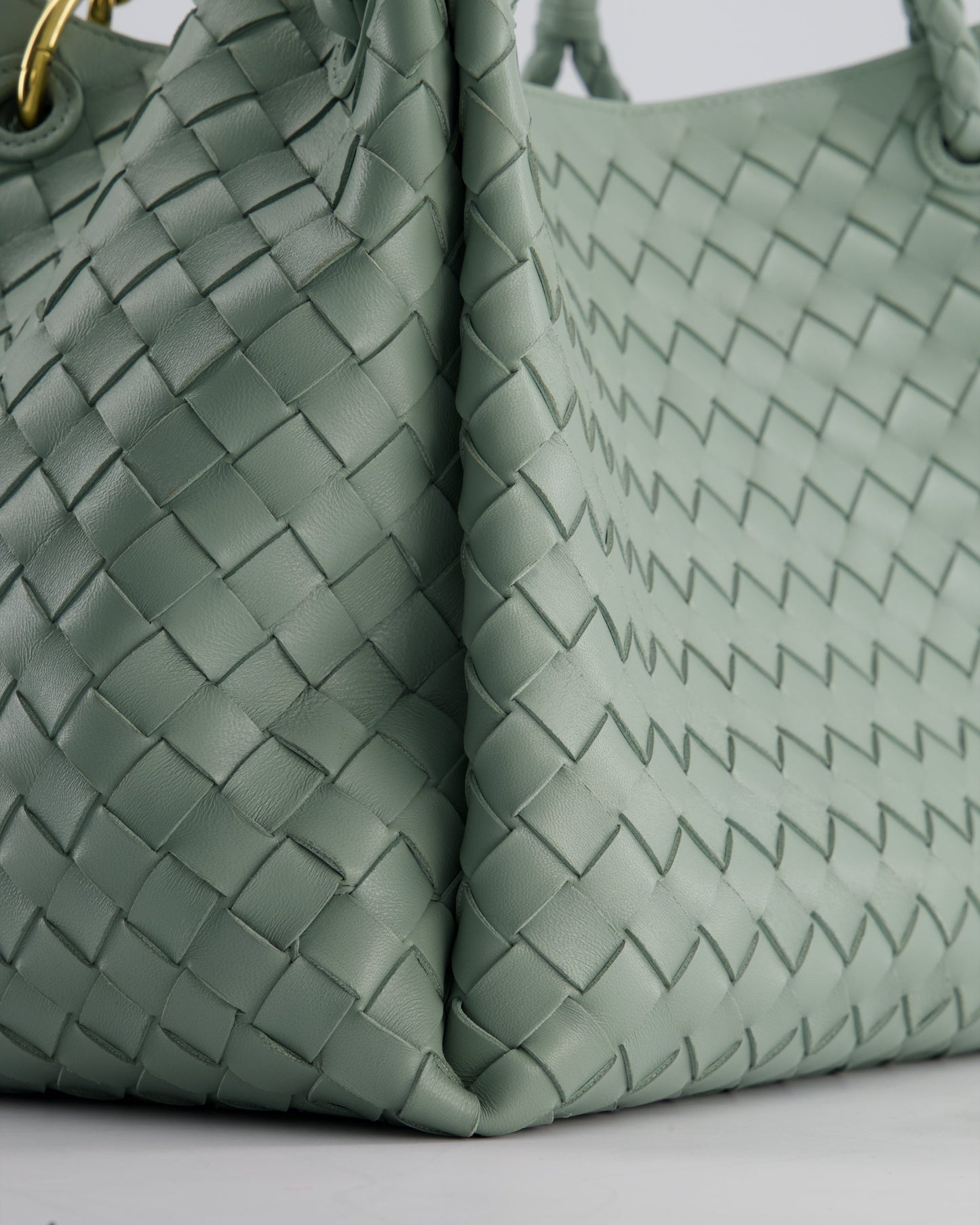 Bottega Veneta New Sauge Large Parachute Intrecciato Bag with Gold Hardware RRP £4,870