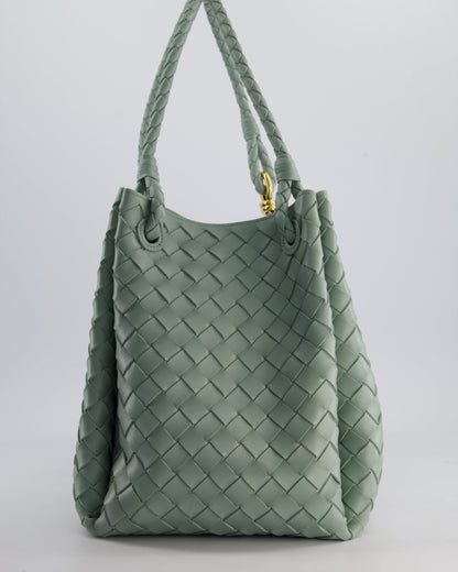 Bottega Veneta New Sauge Large Parachute Intrecciato Bag with Gold Hardware RRP £4,870