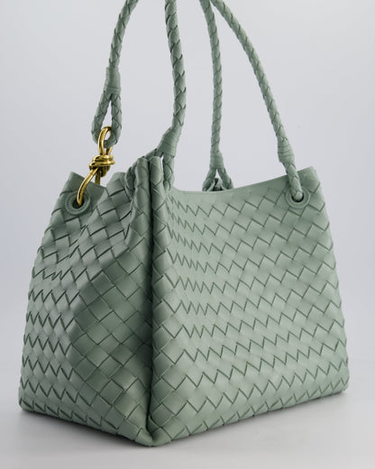 Bottega Veneta New Sauge Large Parachute Intrecciato Bag with Gold Hardware RRP £4,870