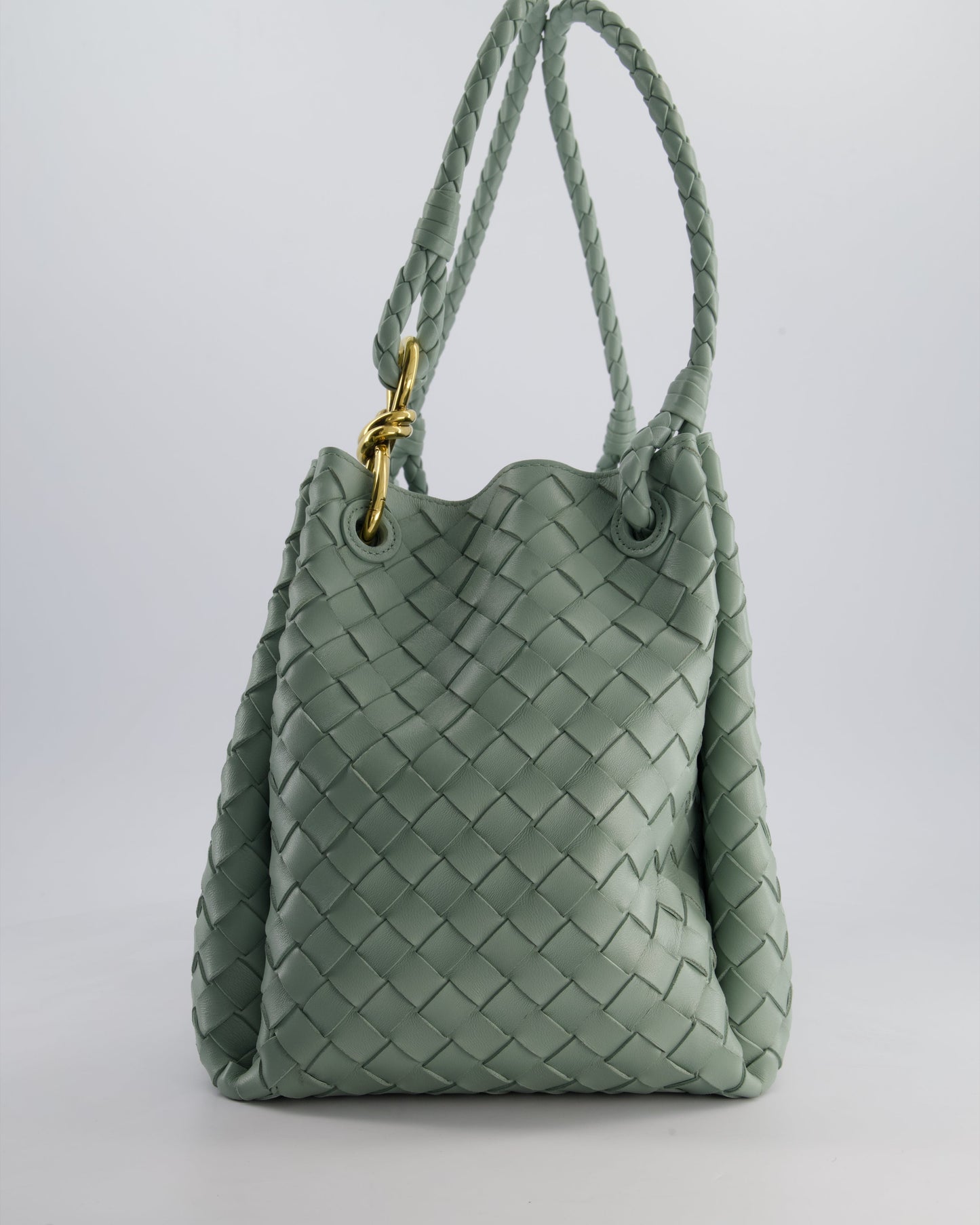 Bottega Veneta New Sauge Large Parachute Intrecciato Bag with Gold Hardware RRP £4,870