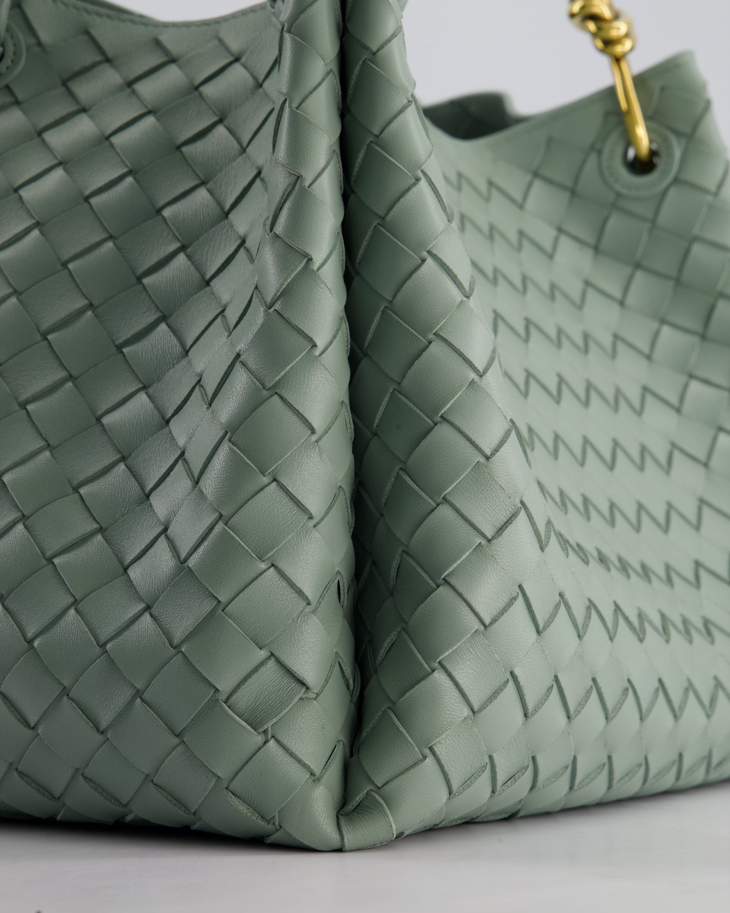 Bottega Veneta New Sauge Large Parachute Intrecciato Bag with Gold Hardware RRP £4,870