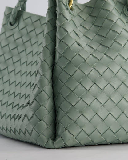 Bottega Veneta New Sauge Large Parachute Intrecciato Bag with Gold Hardware RRP £4,870