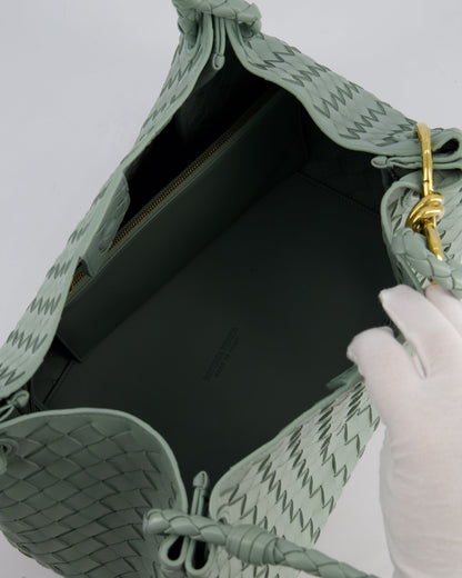 Bottega Veneta New Sauge Large Parachute Intrecciato Bag with Gold Hardware RRP £4,870