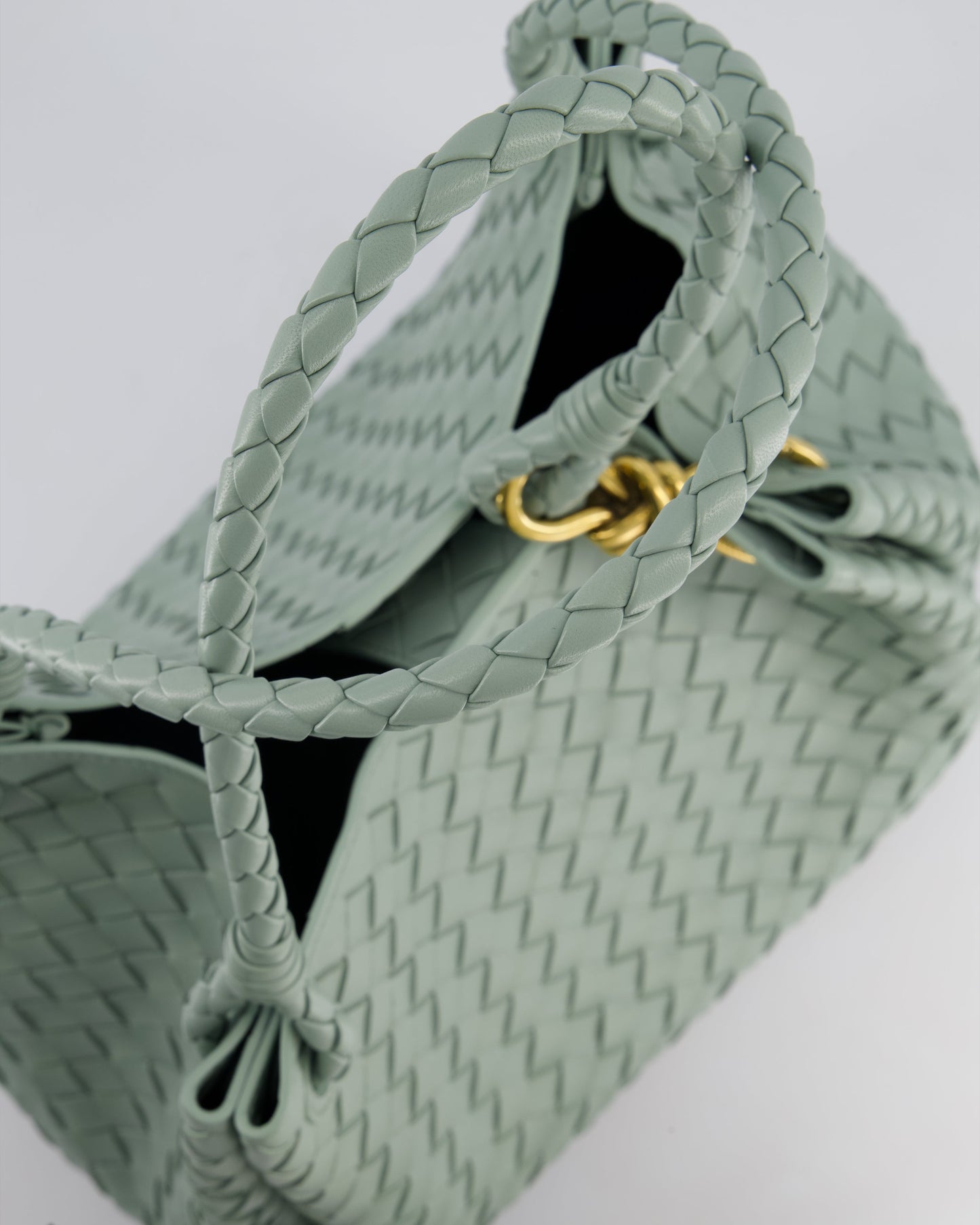 Bottega Veneta New Sauge Large Parachute Intrecciato Bag with Gold Hardware RRP £4,870