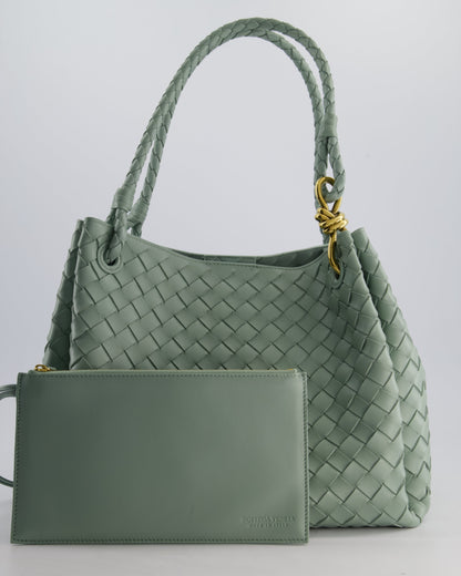 Bottega Veneta New Sauge Large Parachute Intrecciato Bag with Gold Hardware RRP £4,870