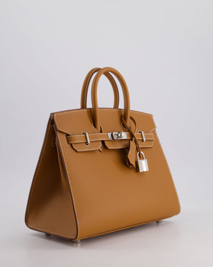 *HOLY GRAIL* Hermès Birkin 25cm Sellier Bag in Gold Epsom Leather with Palladium Hardware