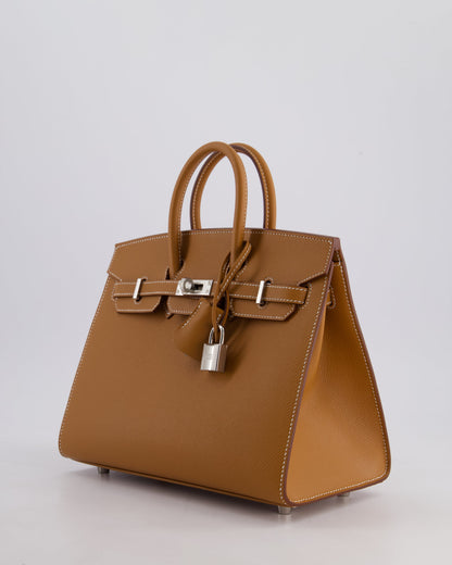 *HOLY GRAIL* Hermès Birkin 25cm Sellier Bag in Gold Epsom Leather with Palladium Hardware