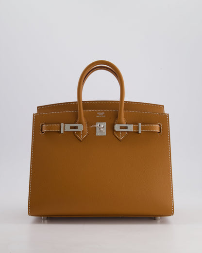 *HOLY GRAIL* Hermès Birkin 25cm Sellier Bag in Gold Epsom Leather with Palladium Hardware