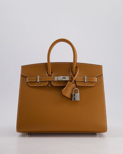 *HOLY GRAIL* Hermès Birkin 25cm Sellier Bag in Gold Epsom Leather with Palladium Hardware