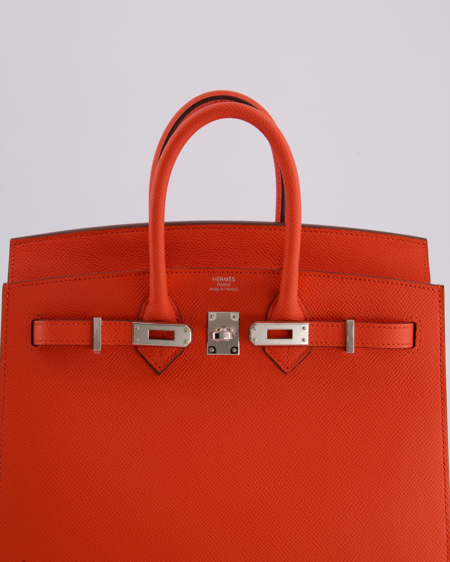 *HOT* Hermès Birkin 25 Sellier Bag in Capucine Epsom Leather with Palladium Hardware