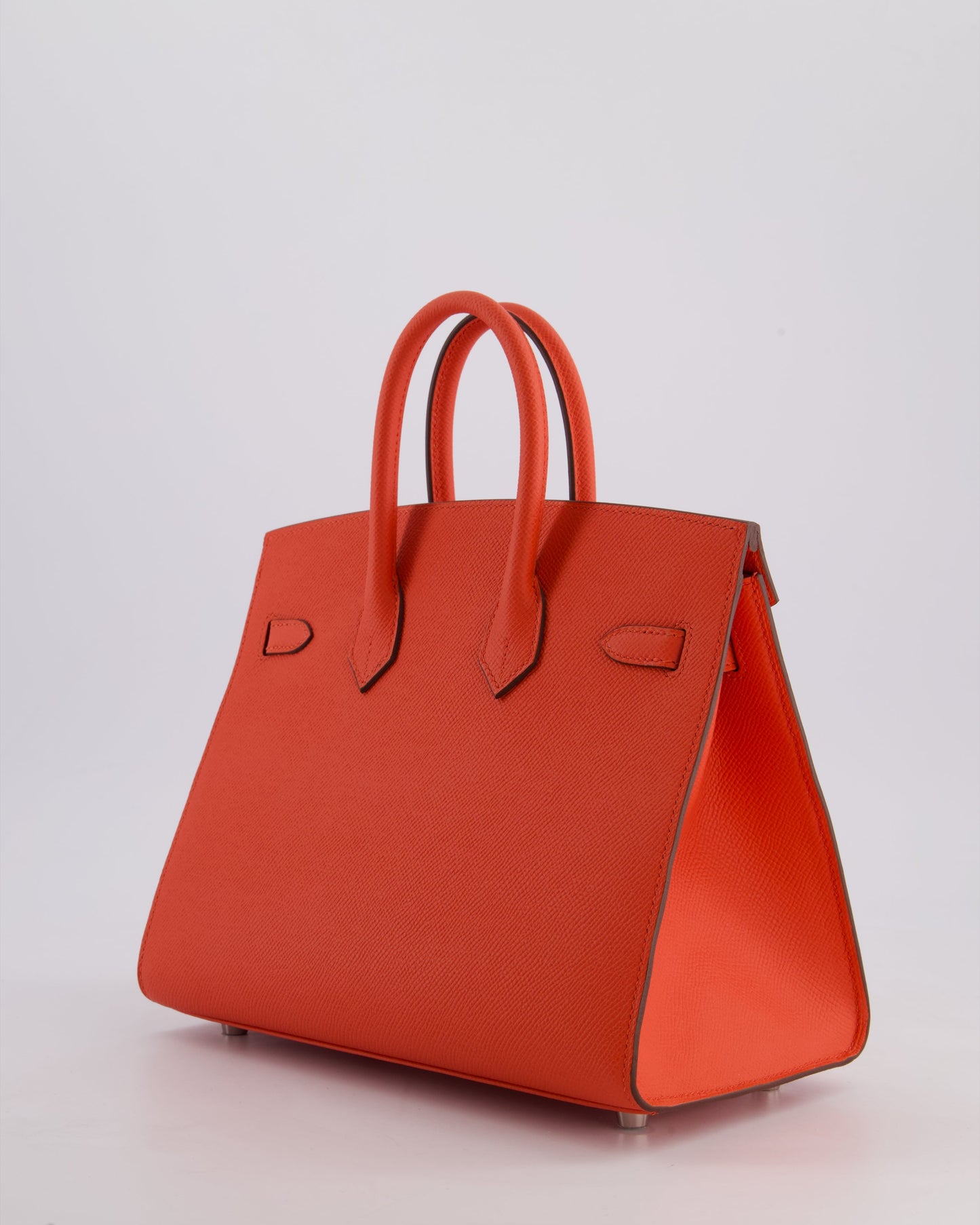 *HOT* Hermès Birkin 25 Sellier Bag in Capucine Epsom Leather with Palladium Hardware