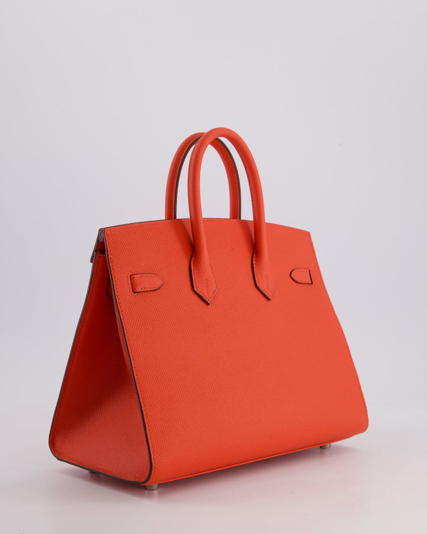 *HOT* Hermès Birkin 25 Sellier Bag in Capucine Epsom Leather with Palladium Hardware
