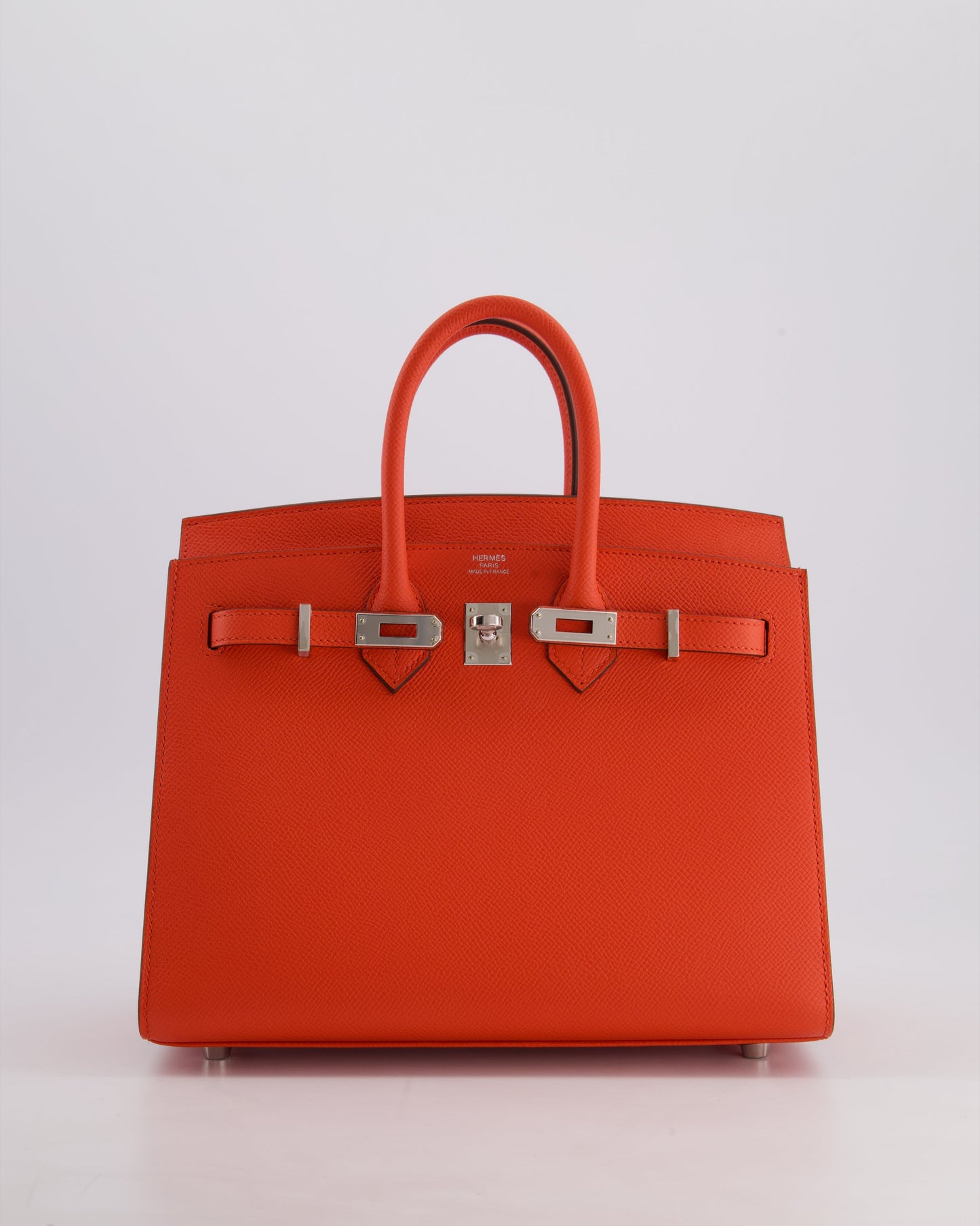 *HOT* Hermès Birkin 25 Sellier Bag in Capucine Epsom Leather with Palladium Hardware