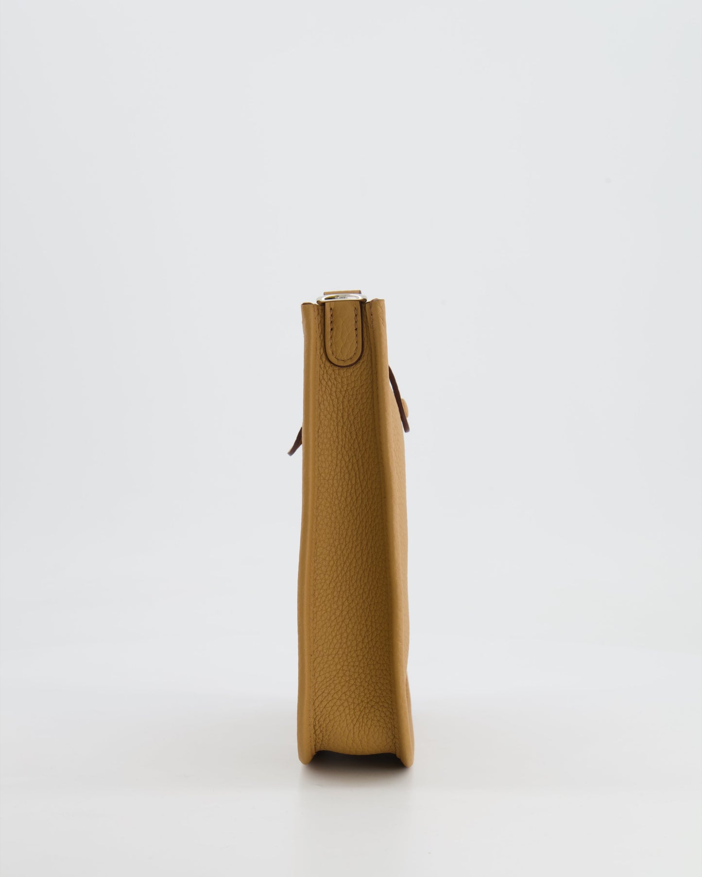 Hermès Mini Evelyne 16 Bag in Biscuit Clemence Leather with Palladium Hardware