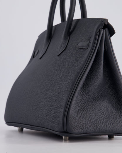 Hermès Birkin 25cm Retourne Bag in Gris Misty Togo Leather with Palladium Hardware