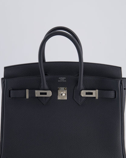 Hermès Birkin 25cm Retourne Bag in Gris Misty Togo Leather with Palladium Hardware